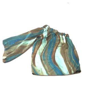 deja vu designs Shirts & Tops - Mini Fashionista One Shoulder Retro Print Top deja vu designs Shirts & Tops - Mini Fashionista One Shoulder Retro Print Top